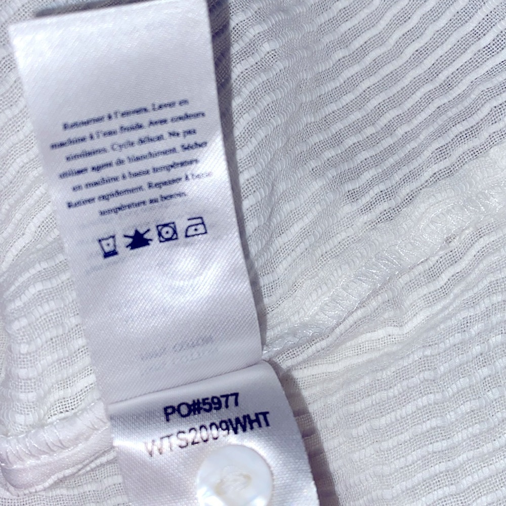 Faherty white top size small - image 8